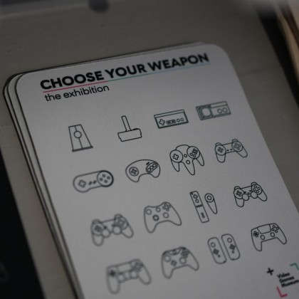 Mousepad Choose Your Weapon λευκό