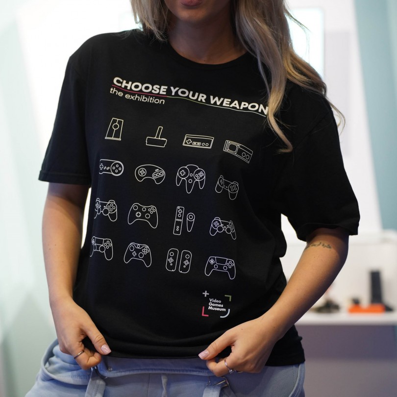 T-Shirt Unisex Choose Your Weapon Μαύρο